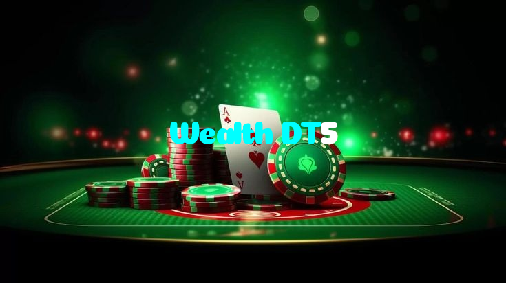 Wealth DT5 casino presented on mobile device in Pakistan with slots and live games